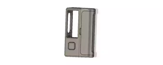 Boro Mechanical Mod with PROTOCOL connector and battery cover 3D print model