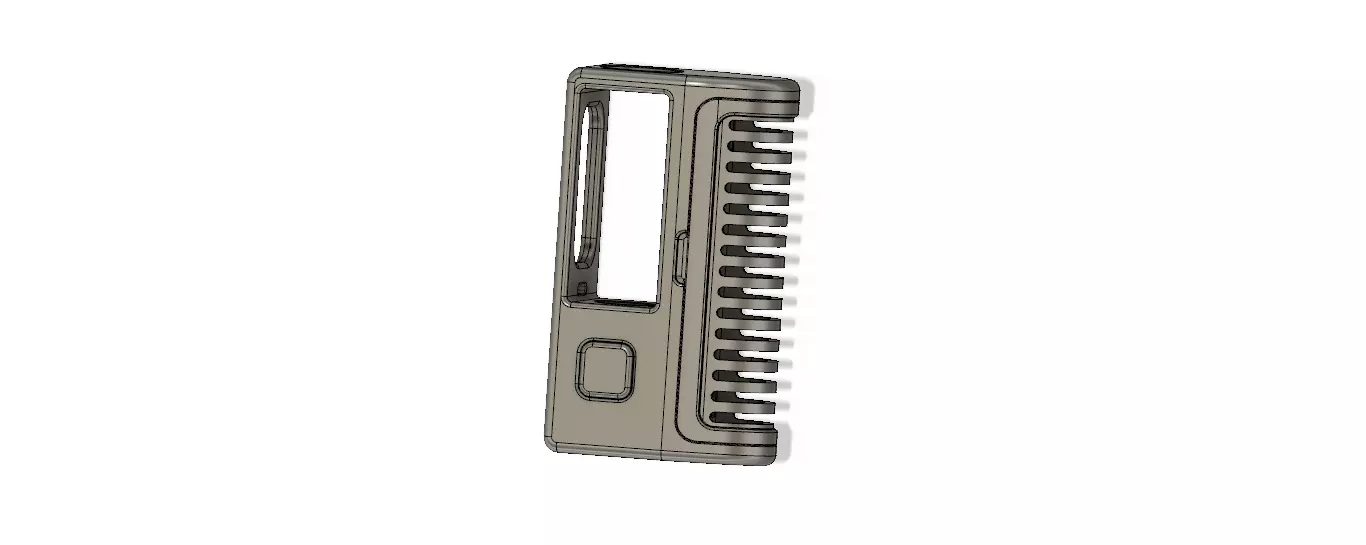 Boro Mechanical Mod with PROTOCOL connector and battery cover 3D print model