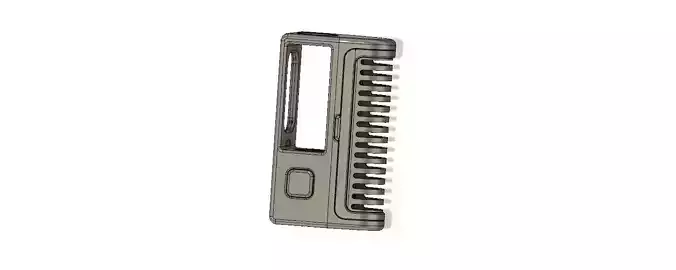 Boro Mechanical Mod with PROTOCOL connector and battery cover 3D print model
