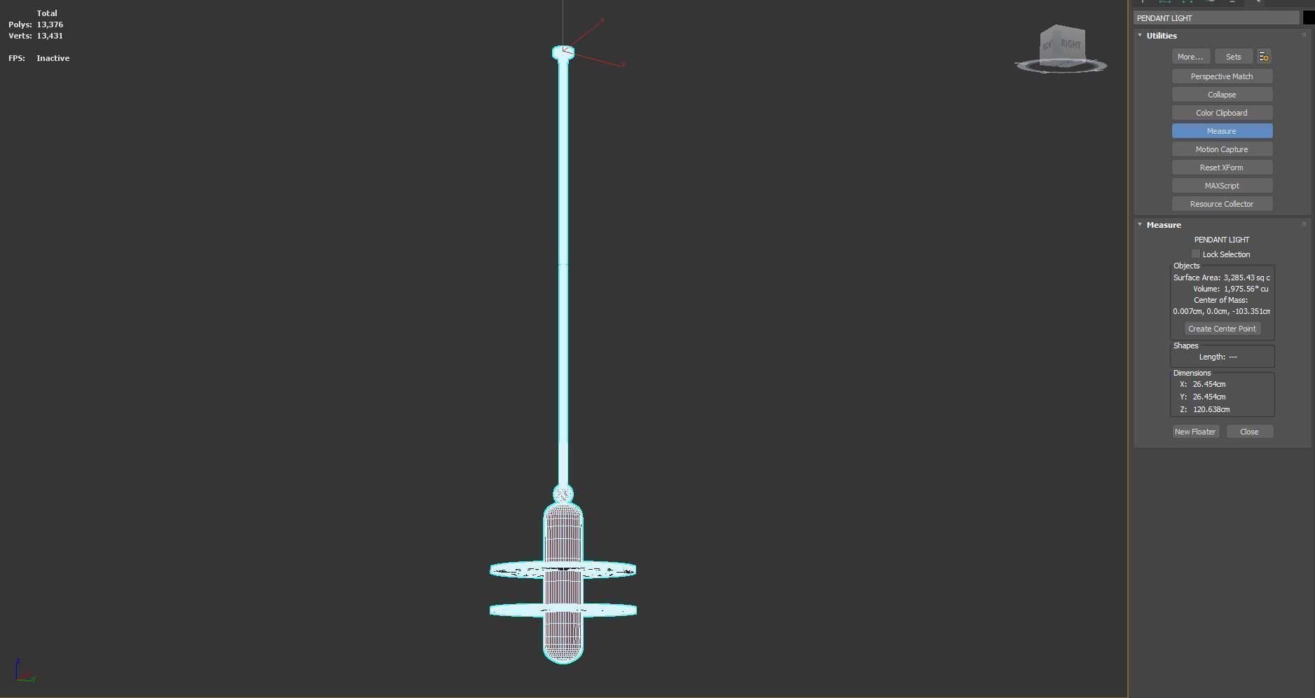 PENDANT LIGHT 001 3D model_8