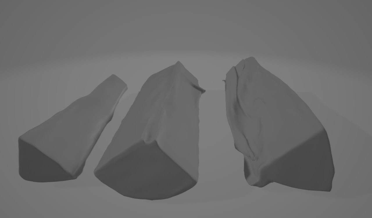 Firewood Logs - Stylized Low Poly Wood Stack for Camp Low-poly 3D model_15