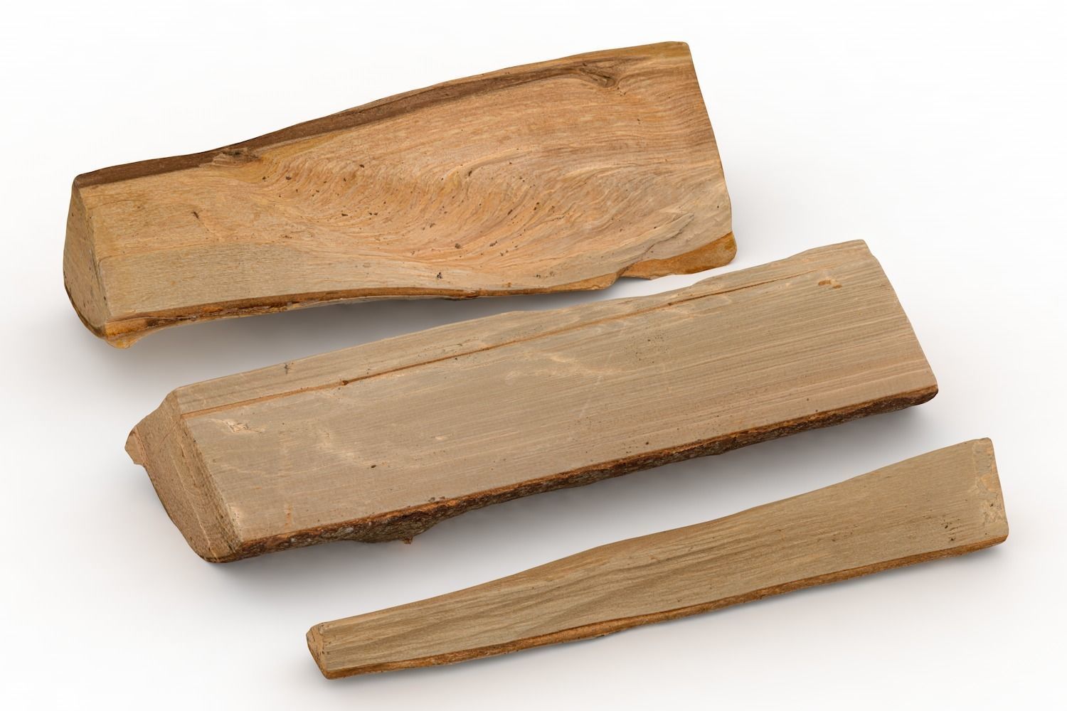 Firewood Logs - Stylized Low Poly Wood Stack for Camp Low-poly 3D model_2