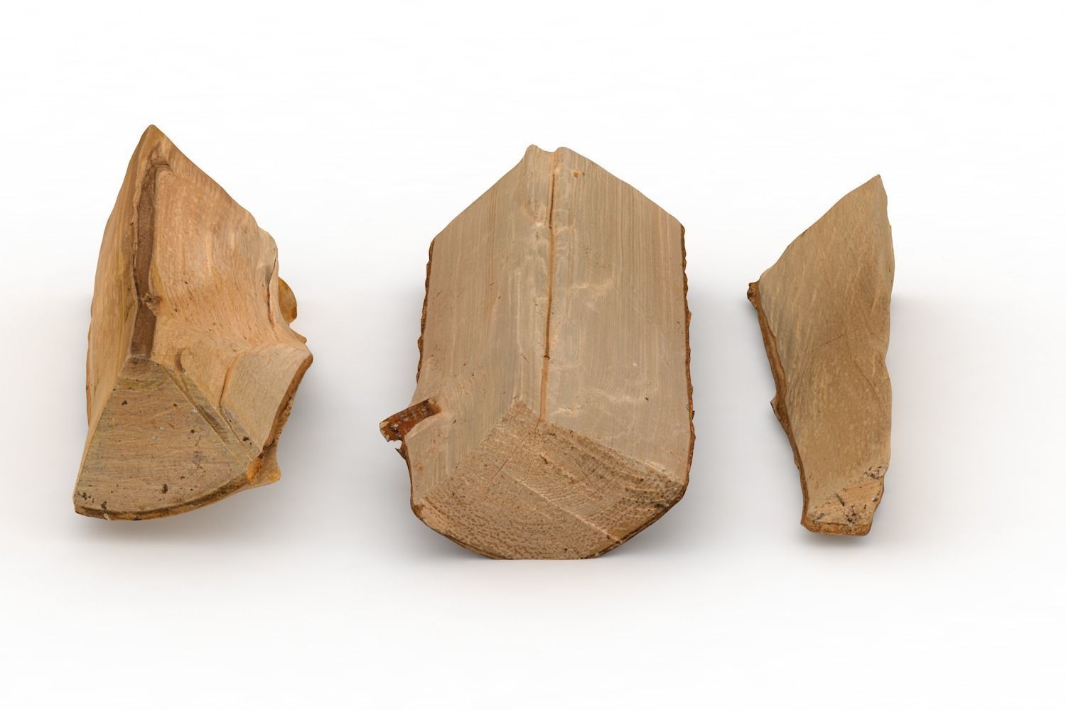 Firewood Logs - Stylized Low Poly Wood Stack for Camp Low-poly 3D model_10