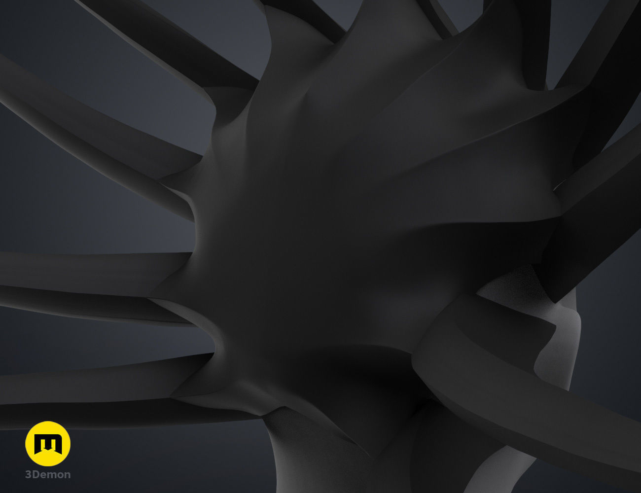 Kenpachi Zaraki Hair - Bleach 3D print model_7