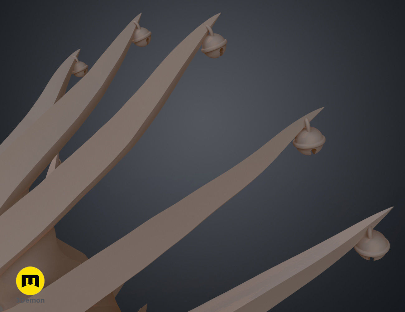 Kenpachi Zaraki Hair - Bleach 3D print model_13