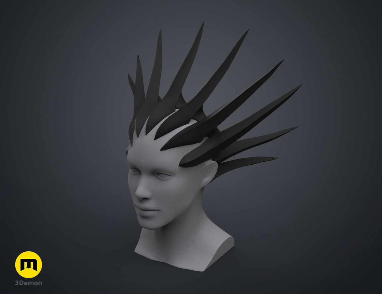 Kenpachi Zaraki Hair - Bleach 3D print model_1