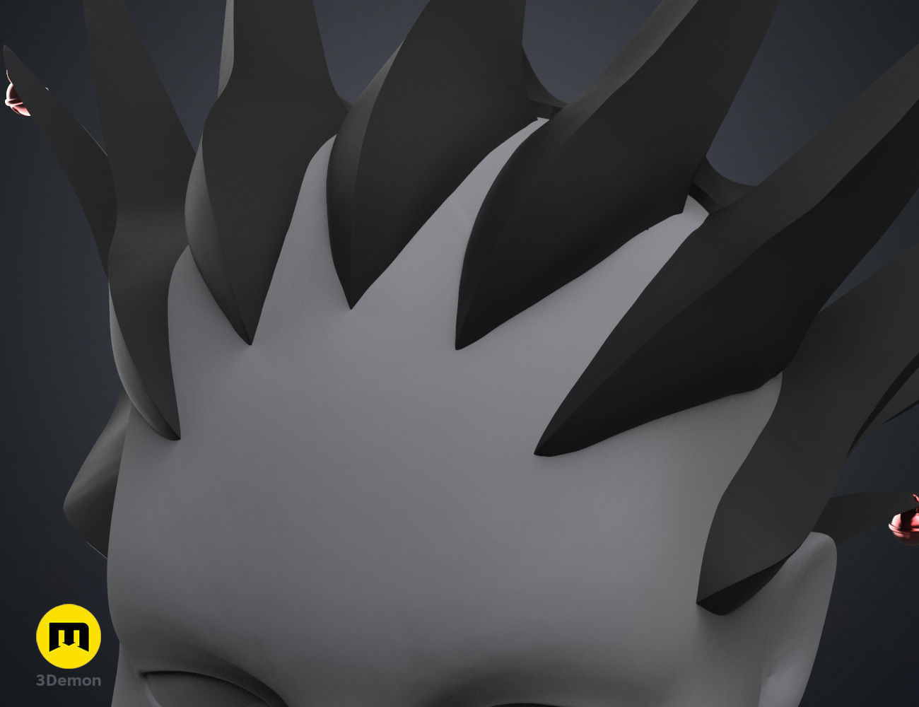 Kenpachi Zaraki Hair - Bleach 3D print model_5