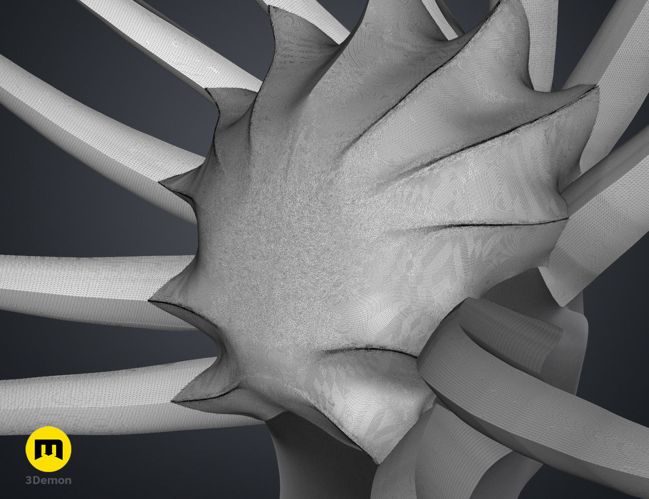 Kenpachi Zaraki Hair - Bleach 3D print model_16