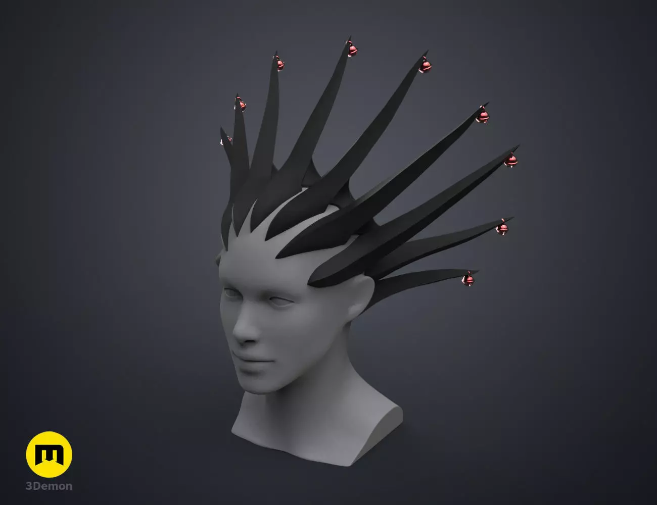 Kenpachi Zaraki Hair - Bleach 3D print model_0