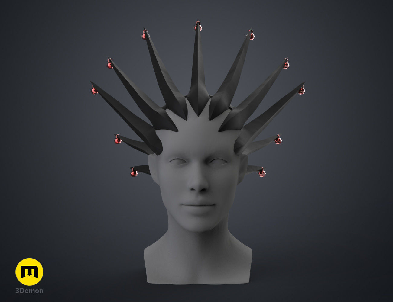 Kenpachi Zaraki Hair - Bleach 3D print model_2