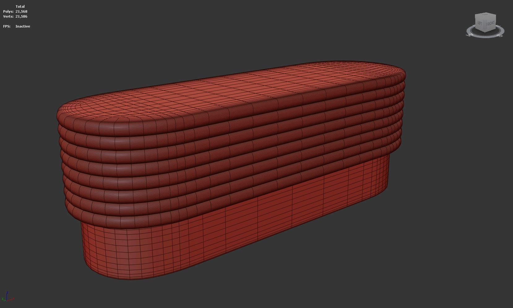 BENCH 001 3D model_7