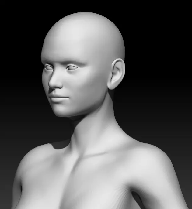 Female Base Mesh 21 3D model_0