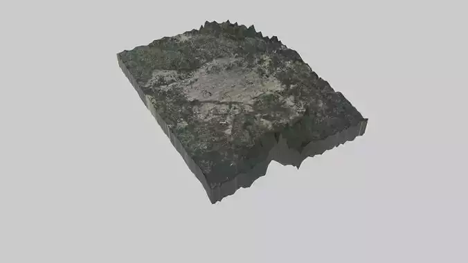 Curitiba City Low-poly 3D model