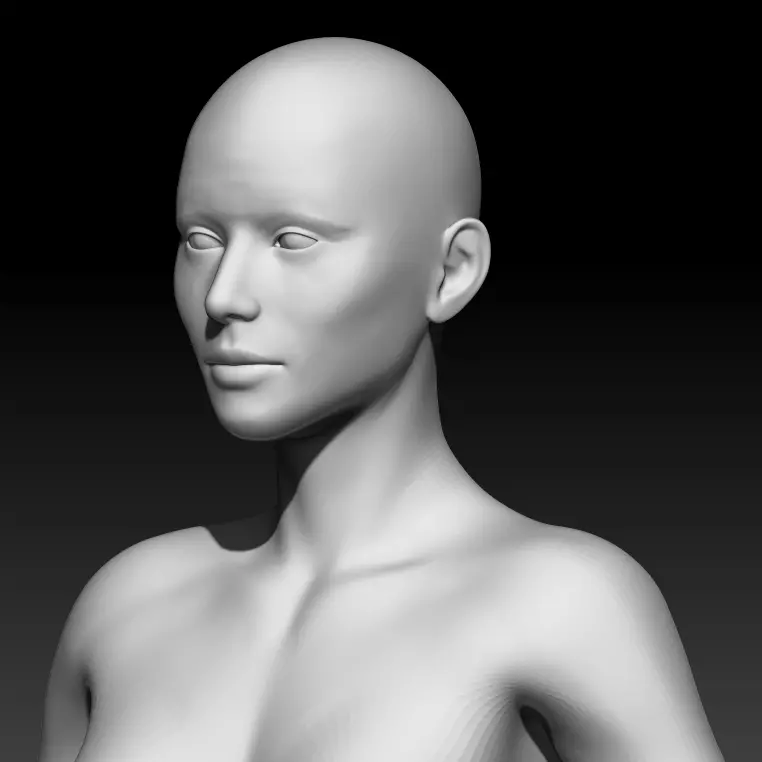 Female Base Mesh 22 3D model_0