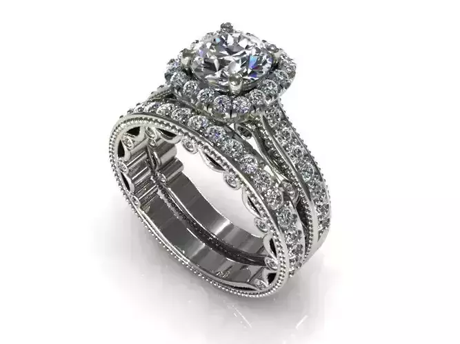 Verragio Bead Wedding Band Ring