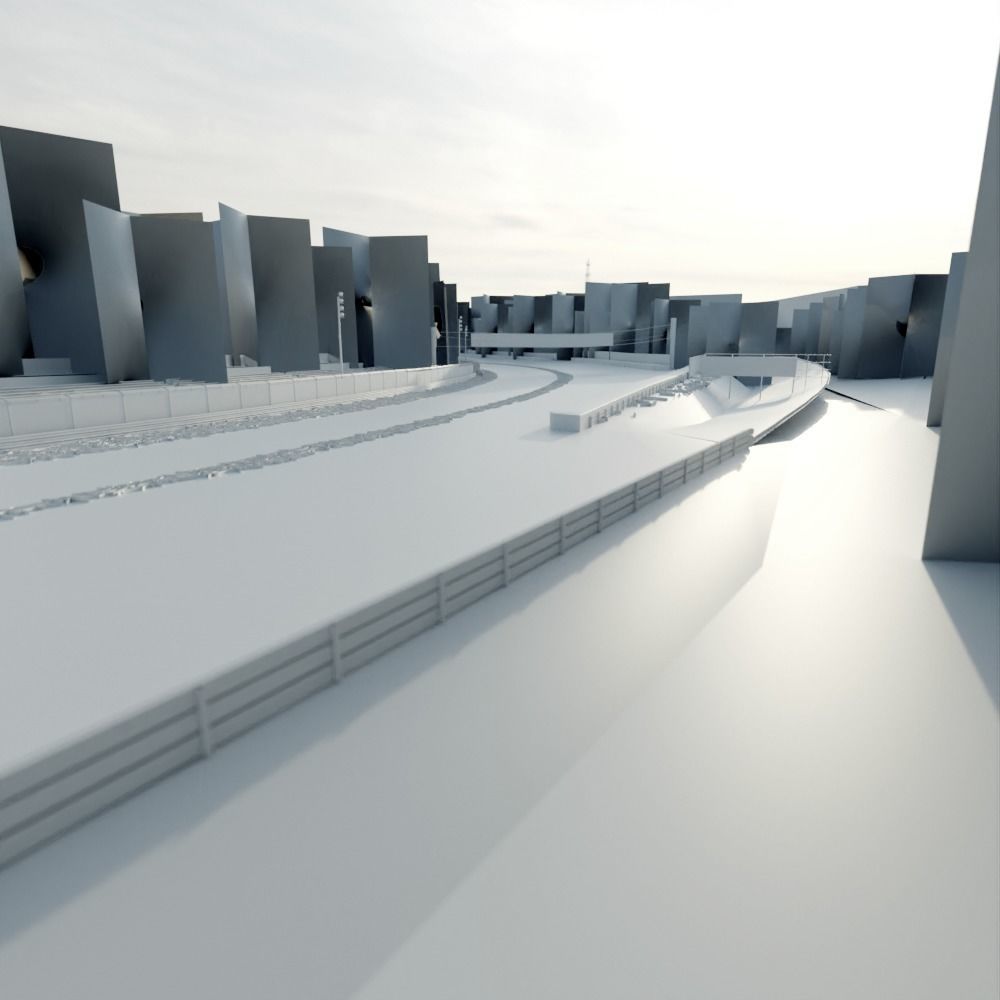 Monza Circuit - Autodromo Di Monza - Italy Low-poly 3D model_8