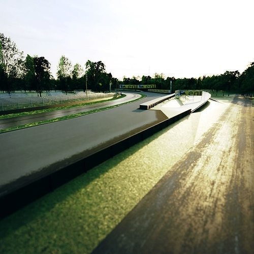 Monza Circuit - Autodromo Di Monza - Italy Low-poly 3D model 7