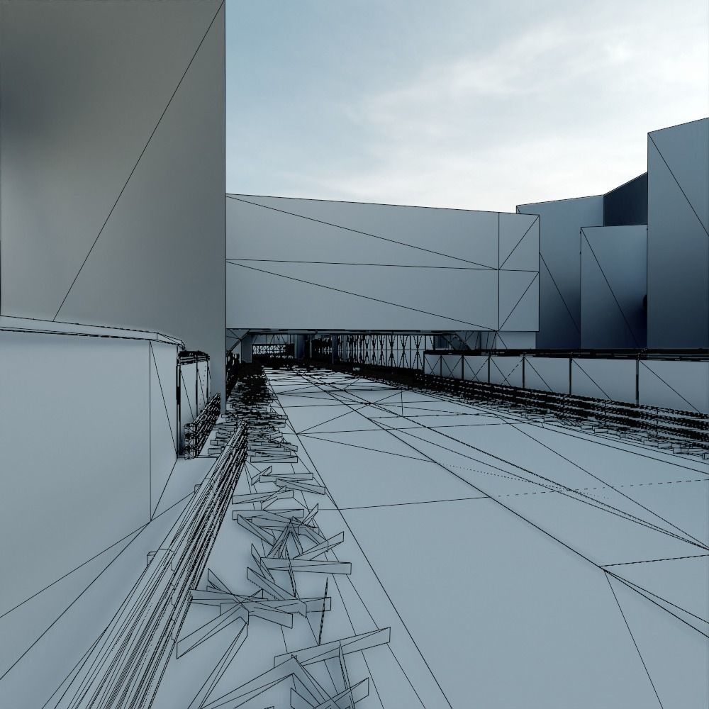 Monza Circuit - Autodromo Di Monza - Italy Low-poly 3D model_14