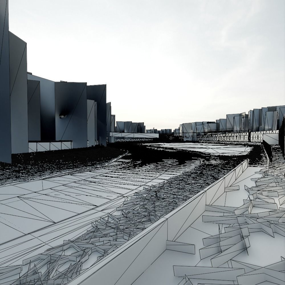 Monza Circuit - Autodromo Di Monza - Italy Low-poly 3D model_15