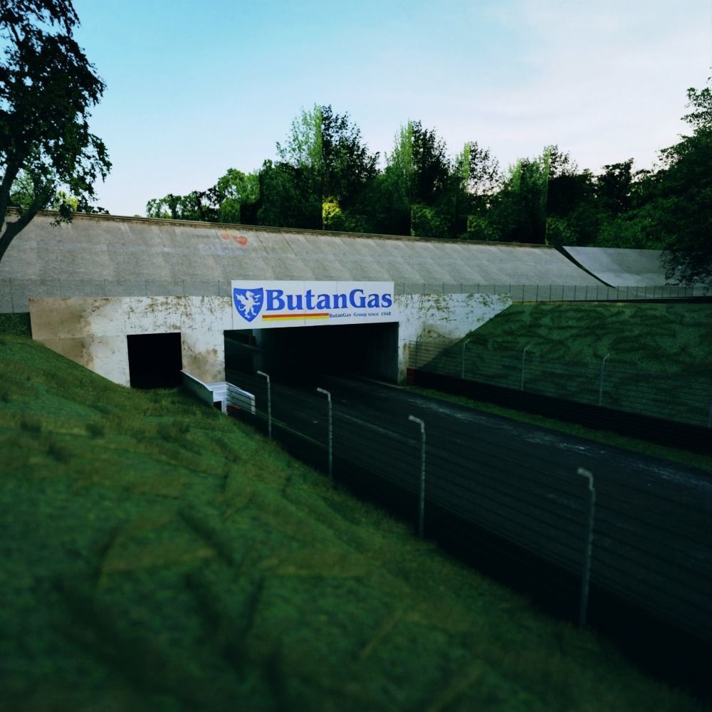 Monza Circuit - Autodromo Di Monza - Italy Low-poly 3D model_4