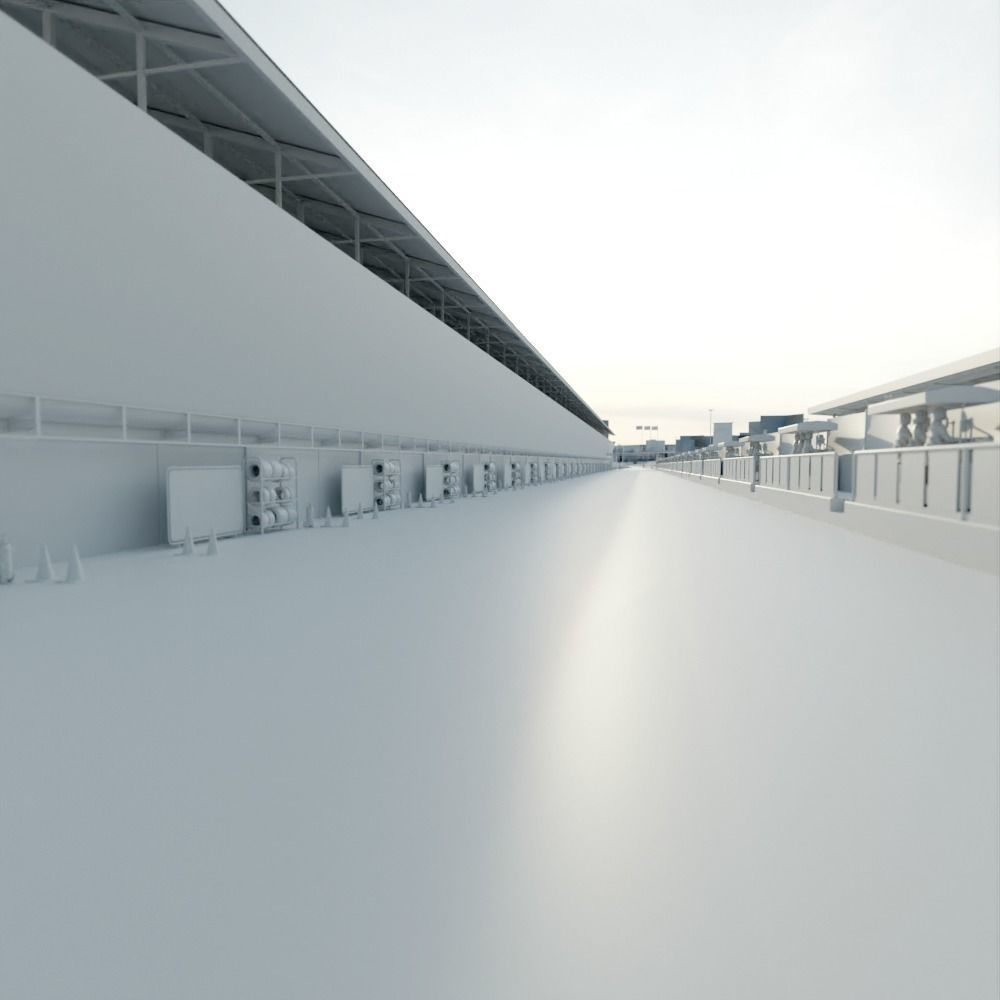 Monza Circuit - Autodromo Di Monza - Italy Low-poly 3D model_11