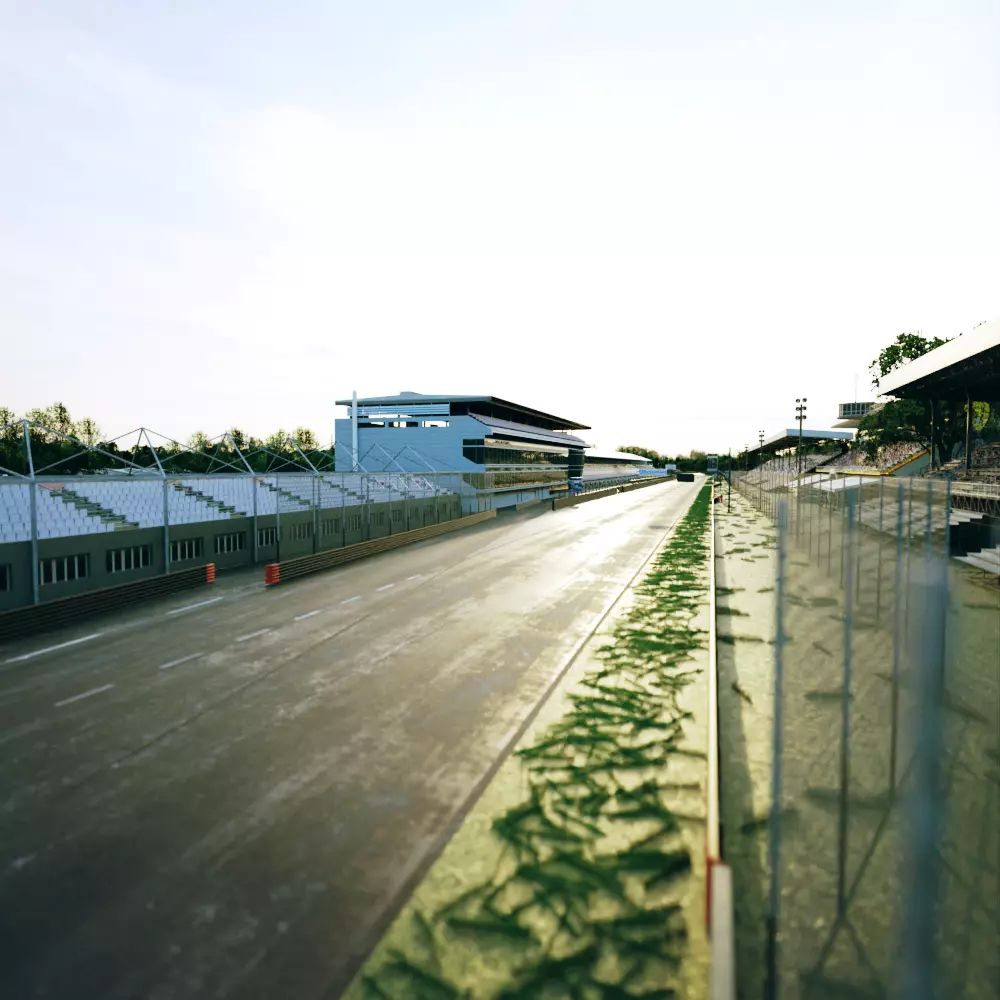 Monza Circuit - Autodromo Di Monza - Italy Low-poly 3D model_0