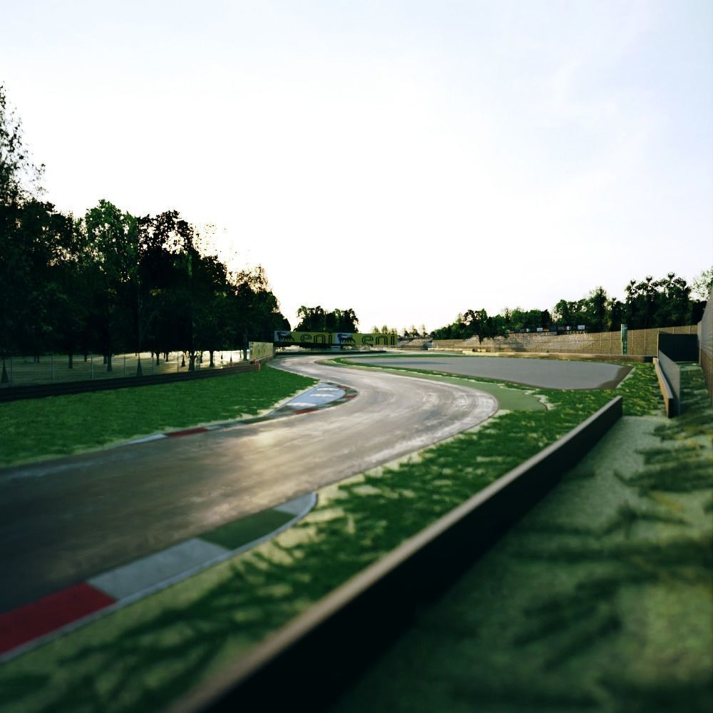 Monza Circuit - Autodromo Di Monza - Italy Low-poly 3D model_2