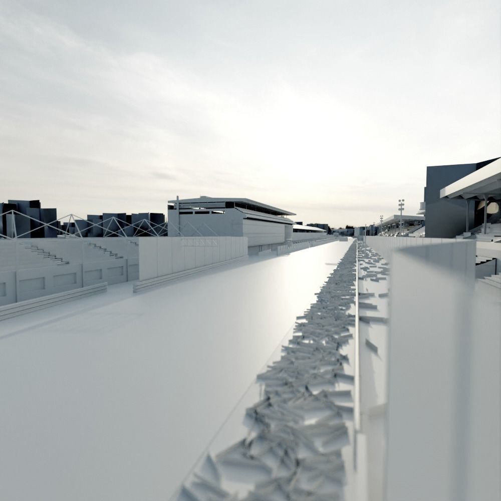 Monza Circuit - Autodromo Di Monza - Italy Low-poly 3D model_7
