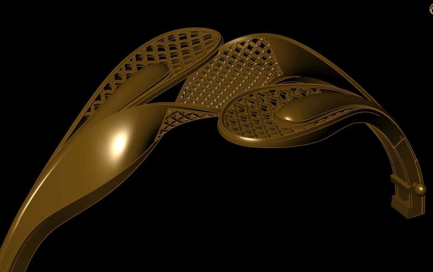 bracelet and ring 3D print model_2