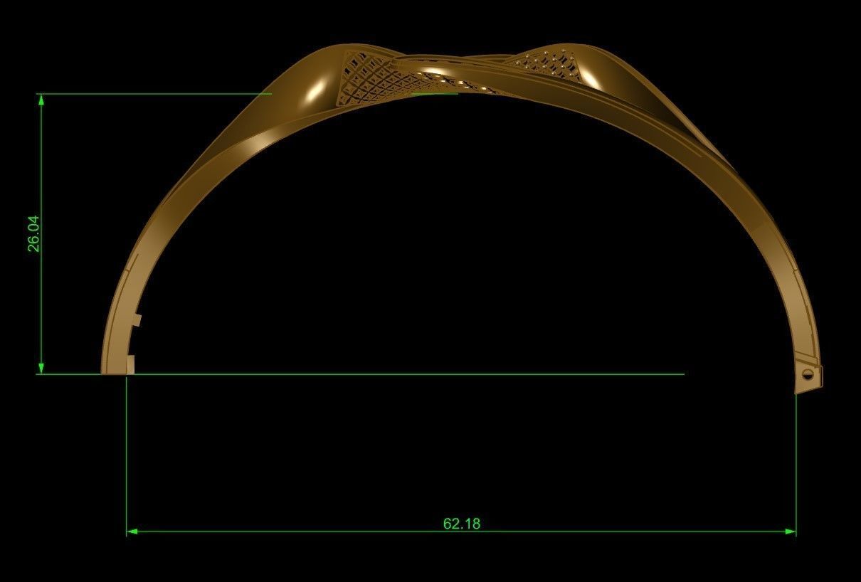 bracelet and ring 3D print model_6