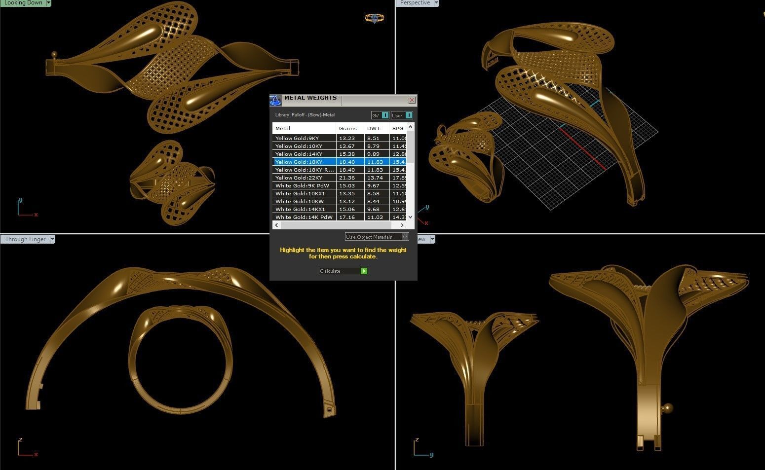 bracelet and ring 3D print model_7