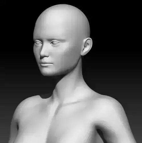 Female Base Mesh 24 3D model Female Base Mesh 24 3D model
