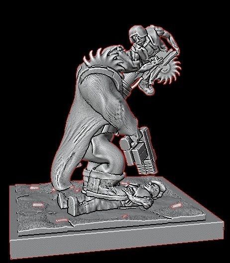 Ork Warboss 3D print model_7