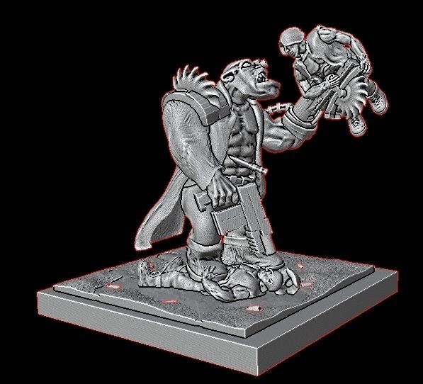 Ork Warboss 3D print model_10