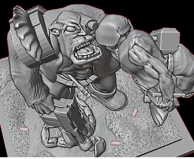 Ork Warboss 3D print model_8
