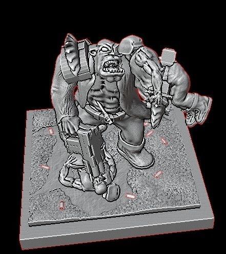 Ork Warboss 3D print model_5