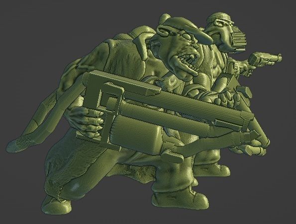 Ork Burner boyz 3D print model_4