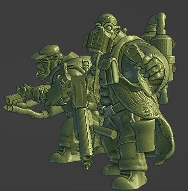 Ork Burner boyz 3D print model_3