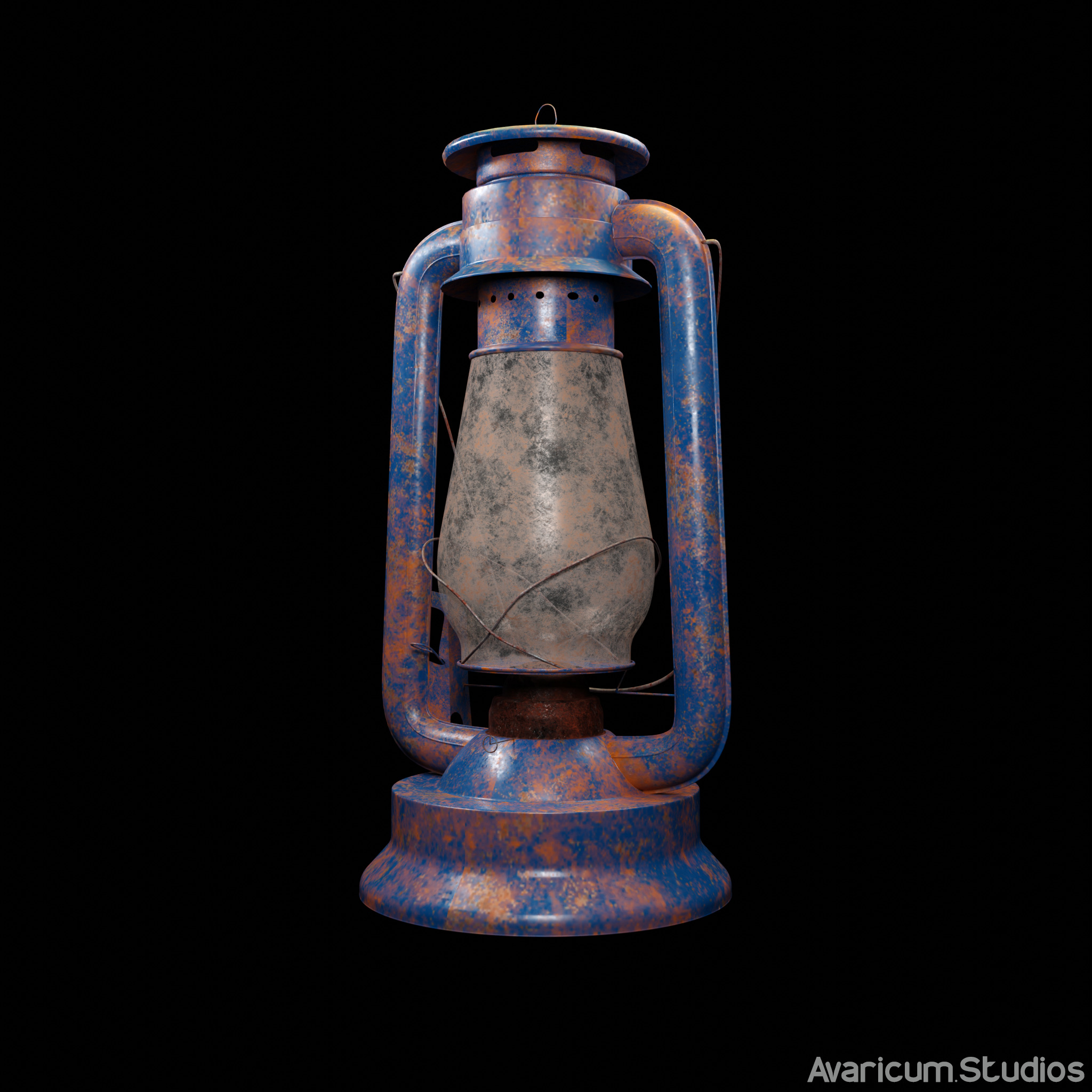 Realistic Hurricane Lamp 3D Model 3D model_2