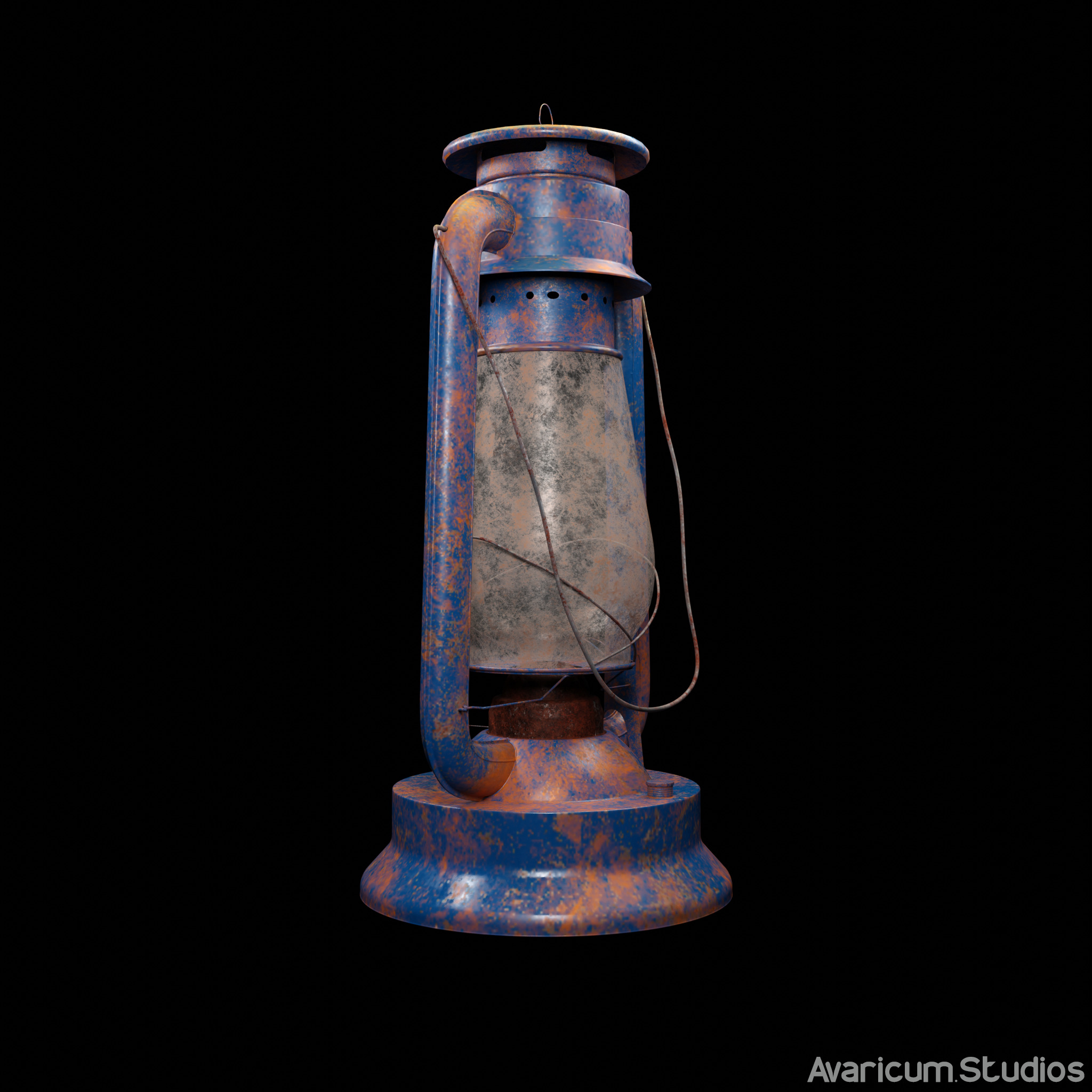 Realistic Hurricane Lamp 3D Model 3D model_1