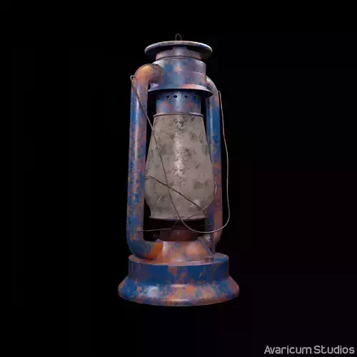 Realistic Hurricane Lamp 3D Model 3D model