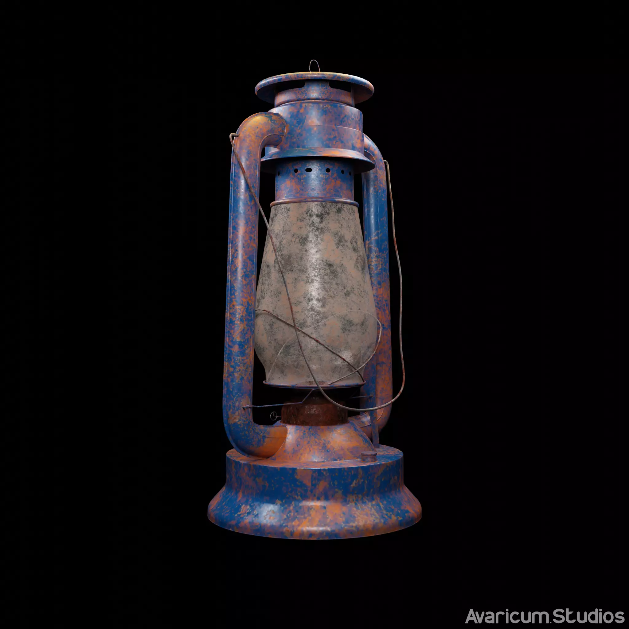 Realistic Hurricane Lamp 3D Model 3D model_0