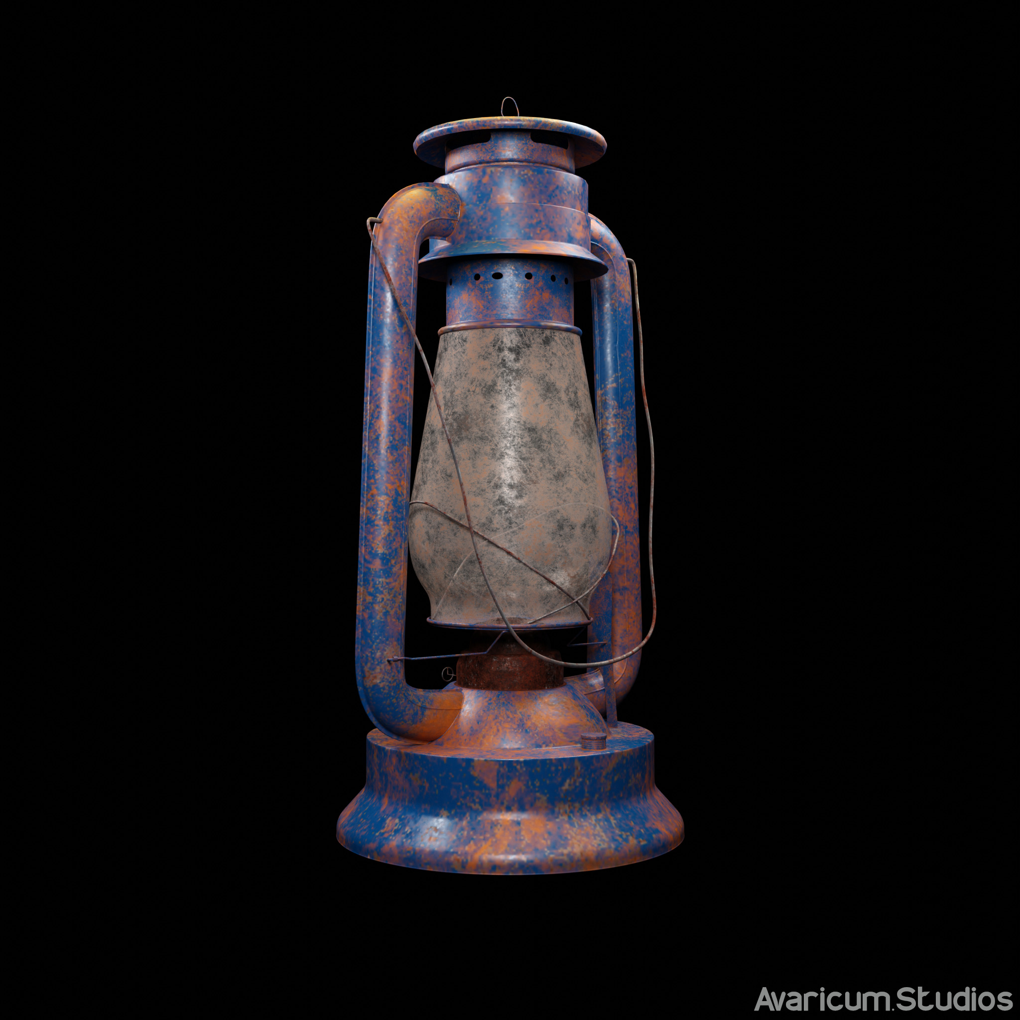 Realistic Hurricane Lamp 3D Model 3D model_5
