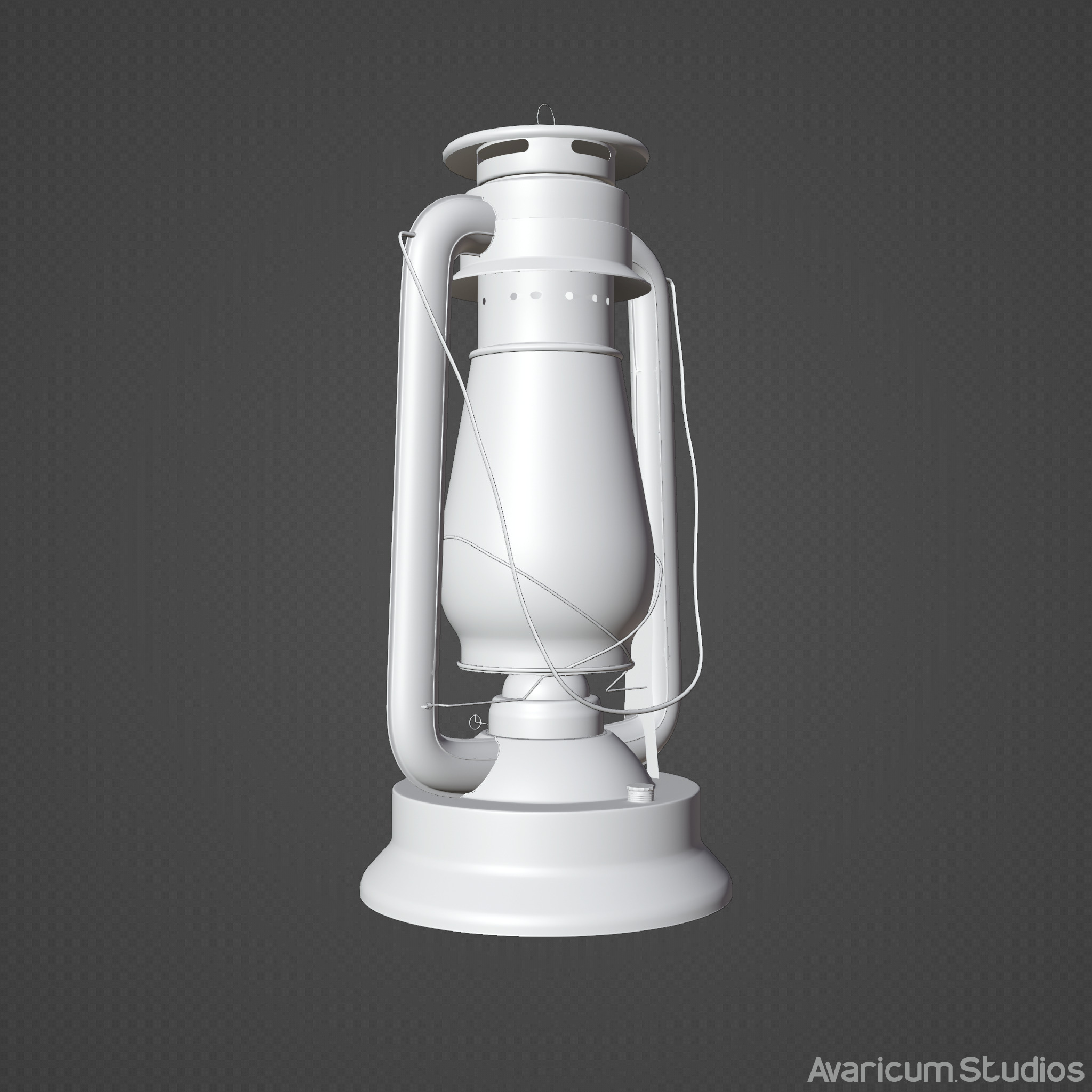 Realistic Hurricane Lamp 3D Model 3D model_4