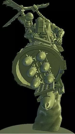 Big mek in deffkopta 3D print model