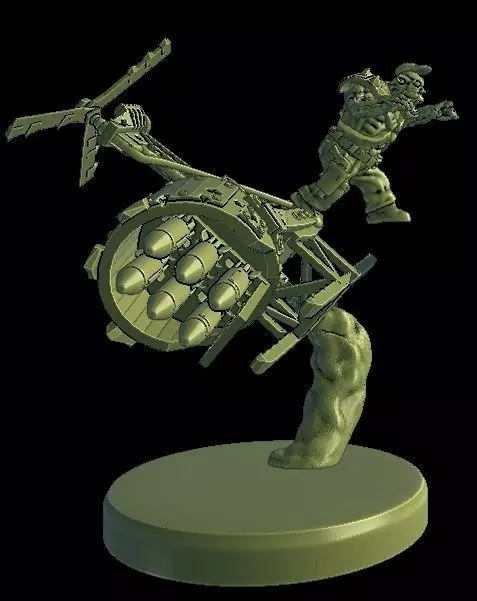 Ork Deffkopta abandon ship 3D print model