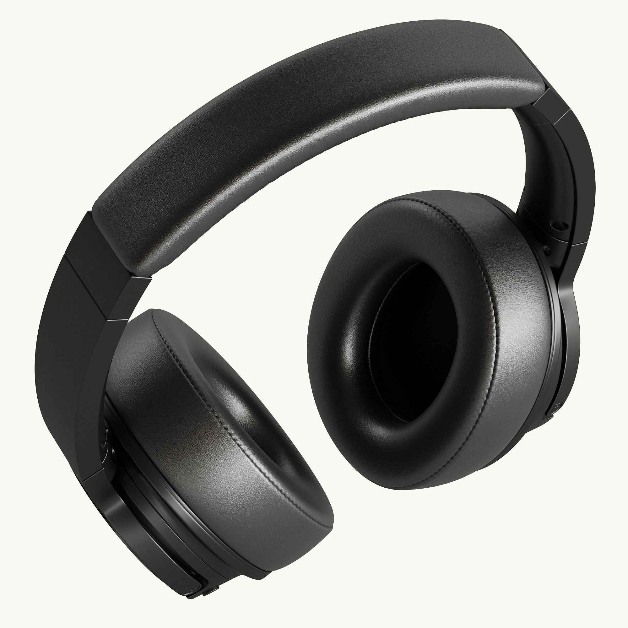 WireWireless headphone 3D model_2