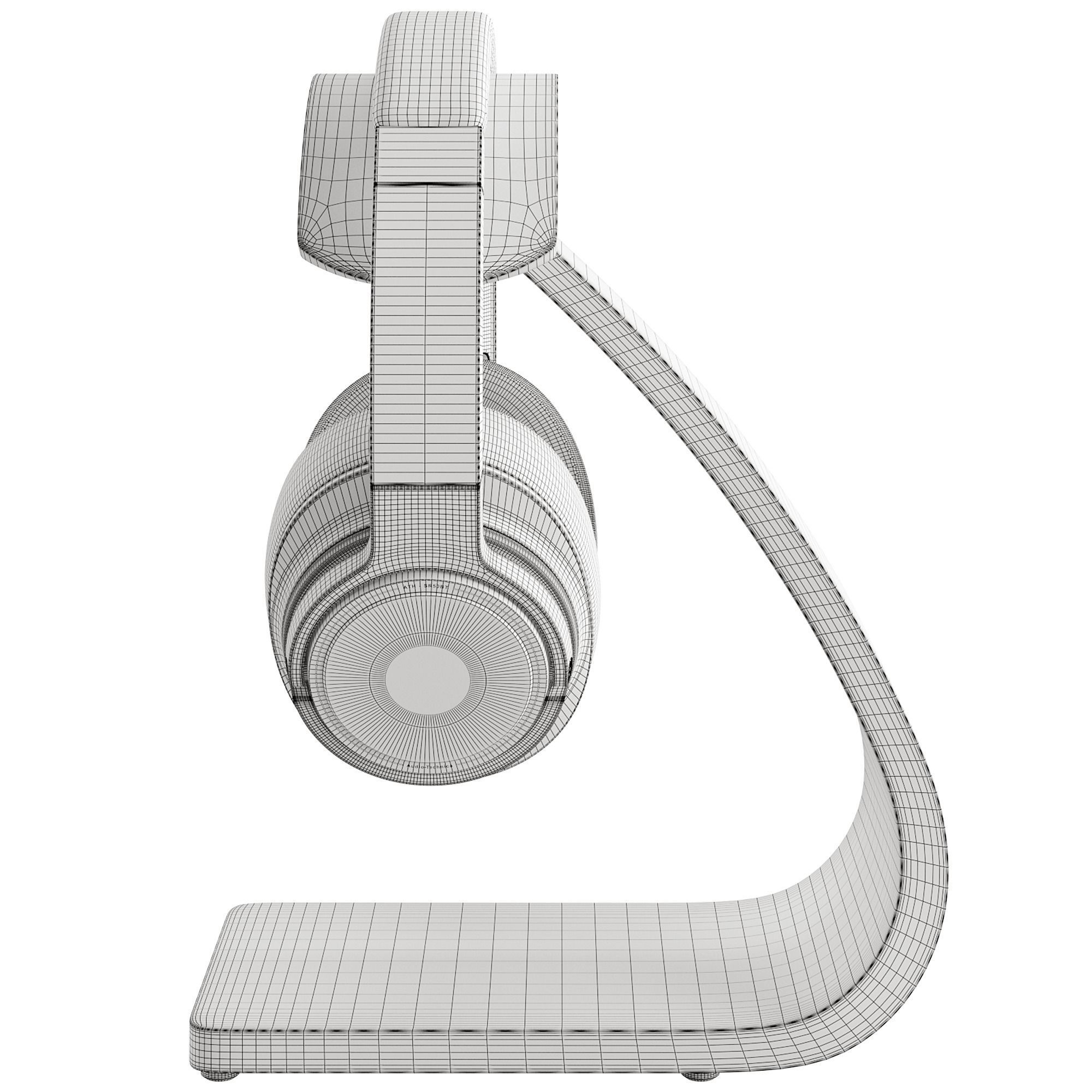 WireWireless headphone 3D model_6