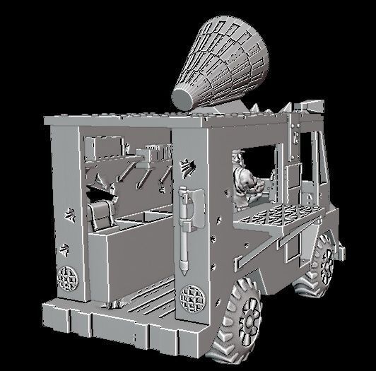 Ork looted ice cream truk 3D print model_8