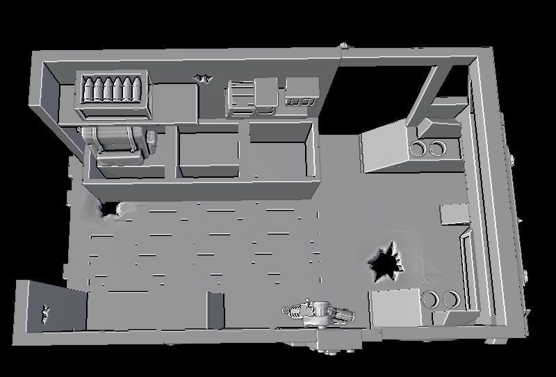 Ork looted ice cream truk 3D print model_12